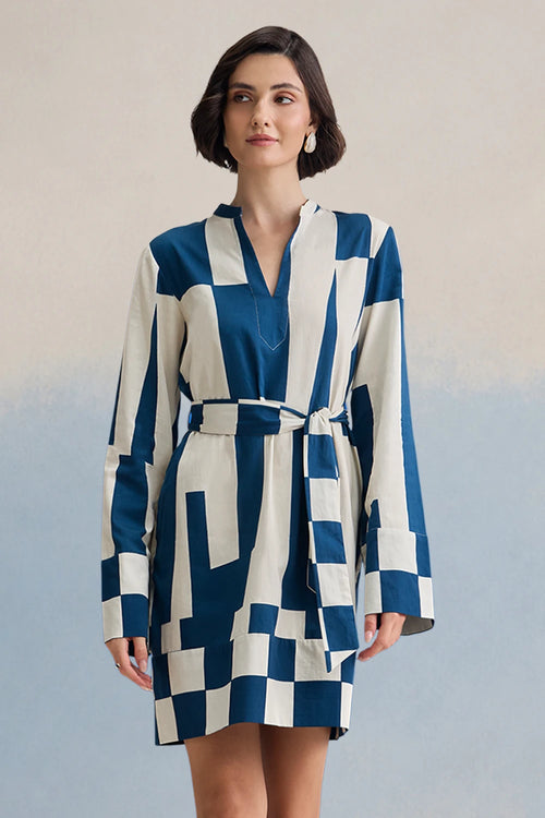 Riviera Navy Short Dress
