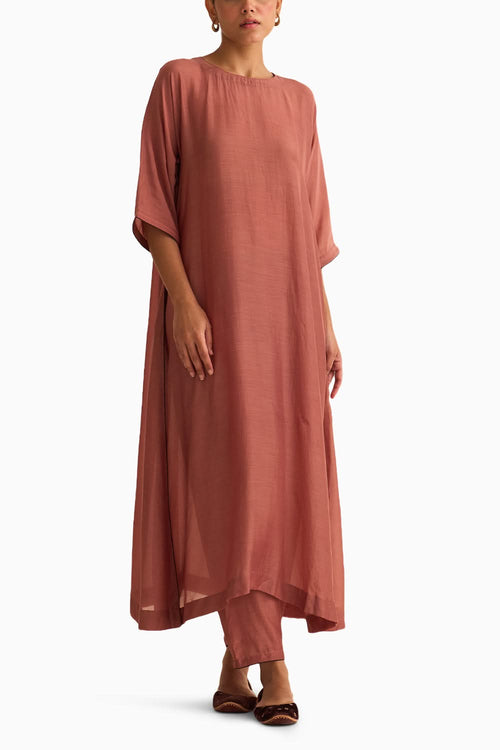 Ishani Rosewood Kurta Set