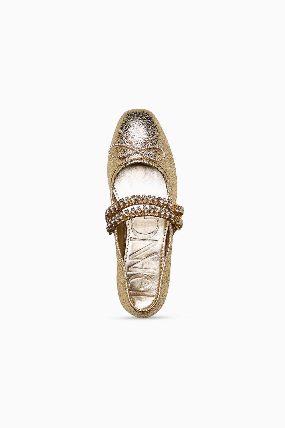 Sylvie Single Strap Gold Ballerina