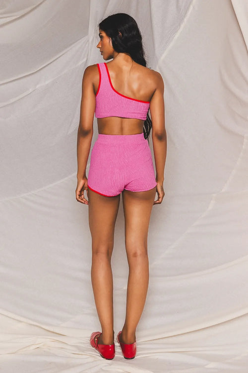 Nura Pink and Red Co-ord Set