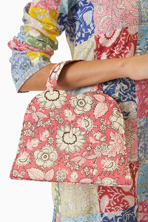 Pink Floral Sweetheart Bag