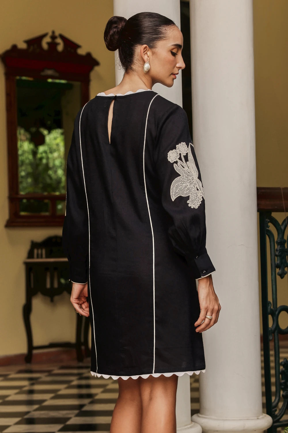 The Bouquet Black Dress
