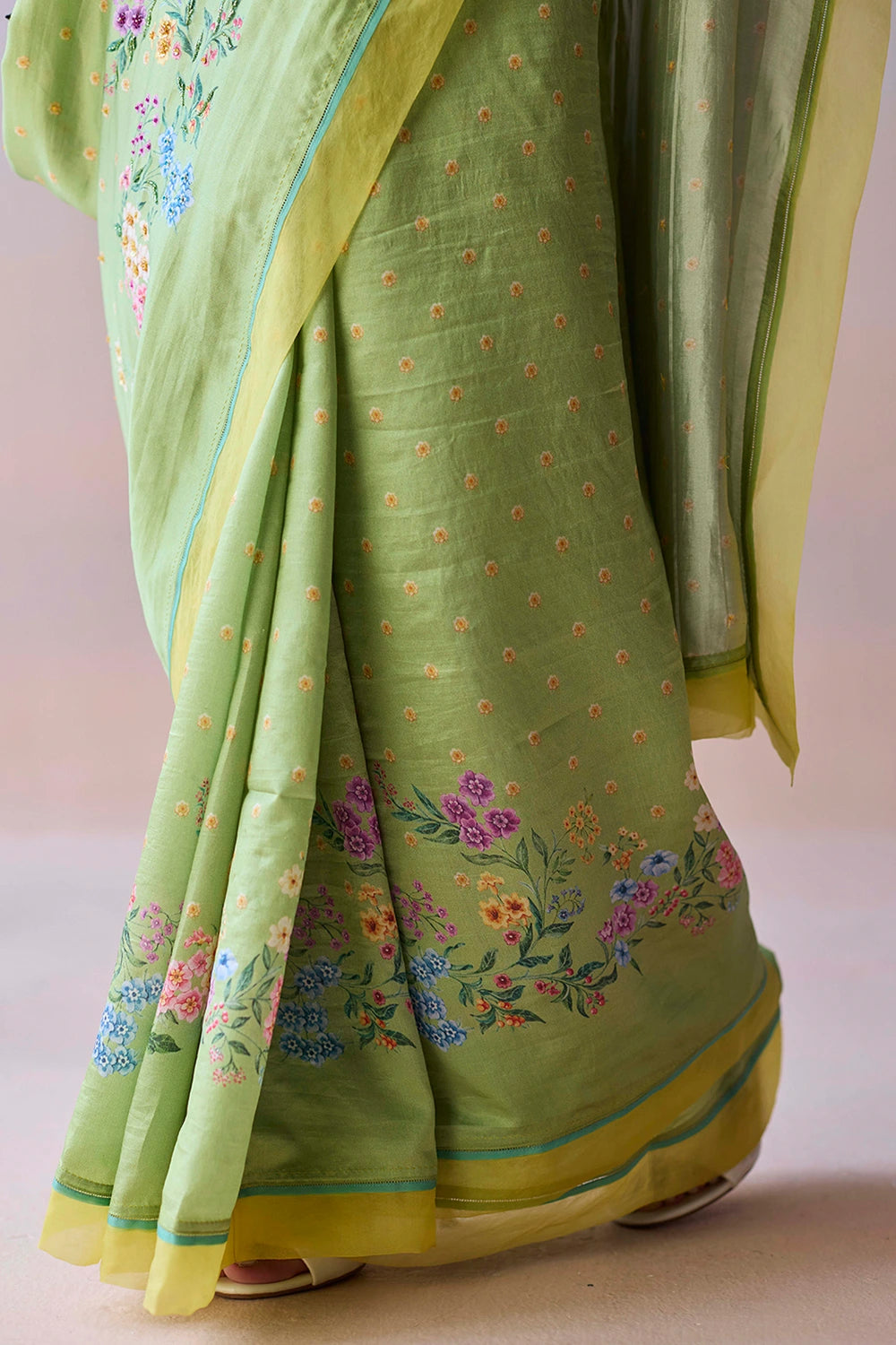 Morning Whisper Green Saree