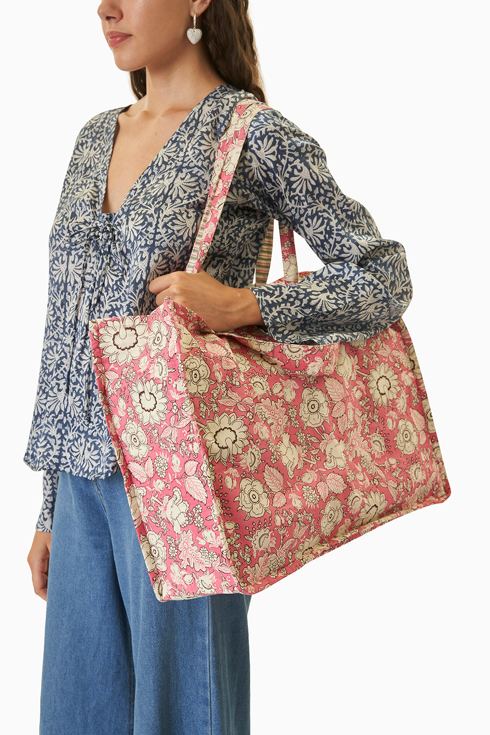 Pink Large Tote Bag