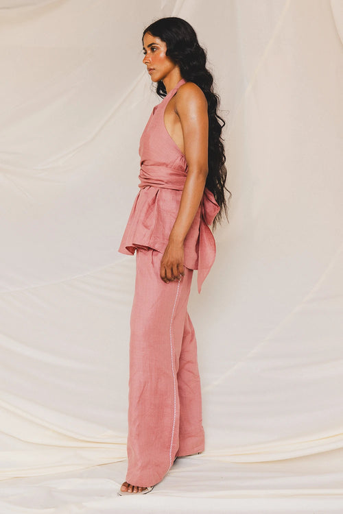 Paola Carrot Wrap Around Top