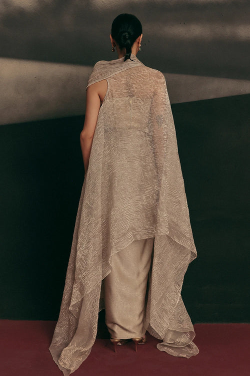 Silver Ivory Soverign Saree