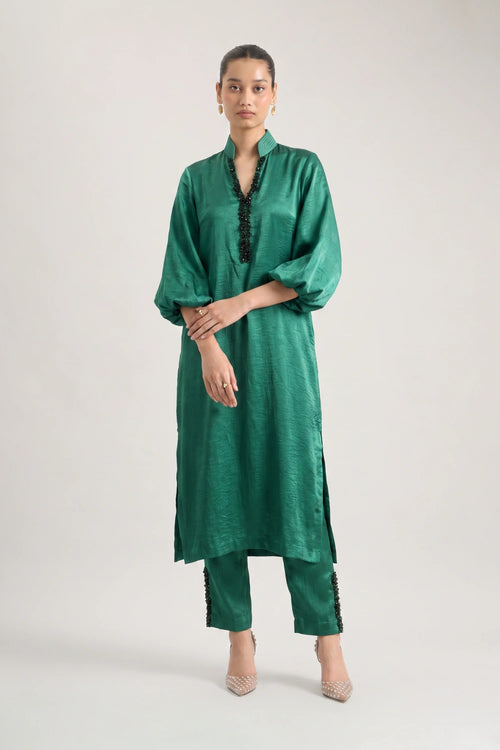 Aurelia Emerald Kurta Set