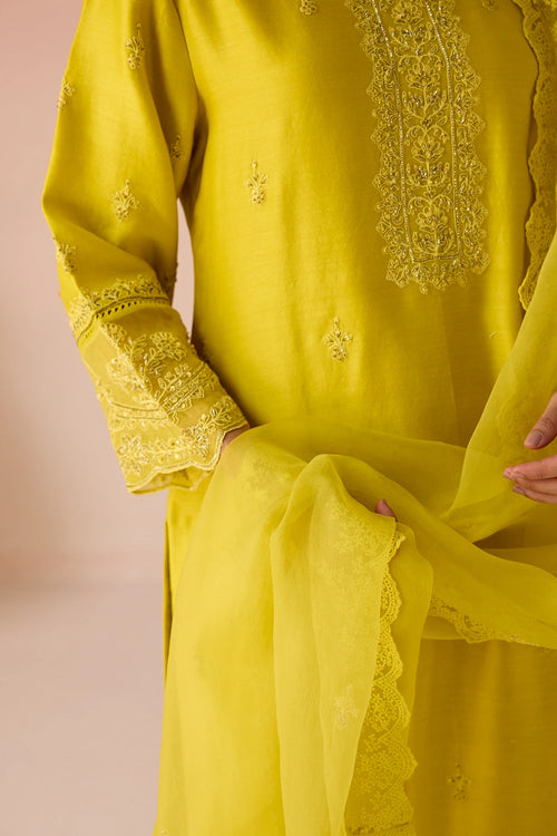 Sunbeam Bahaara Chanderi Silk Long Kurta Set