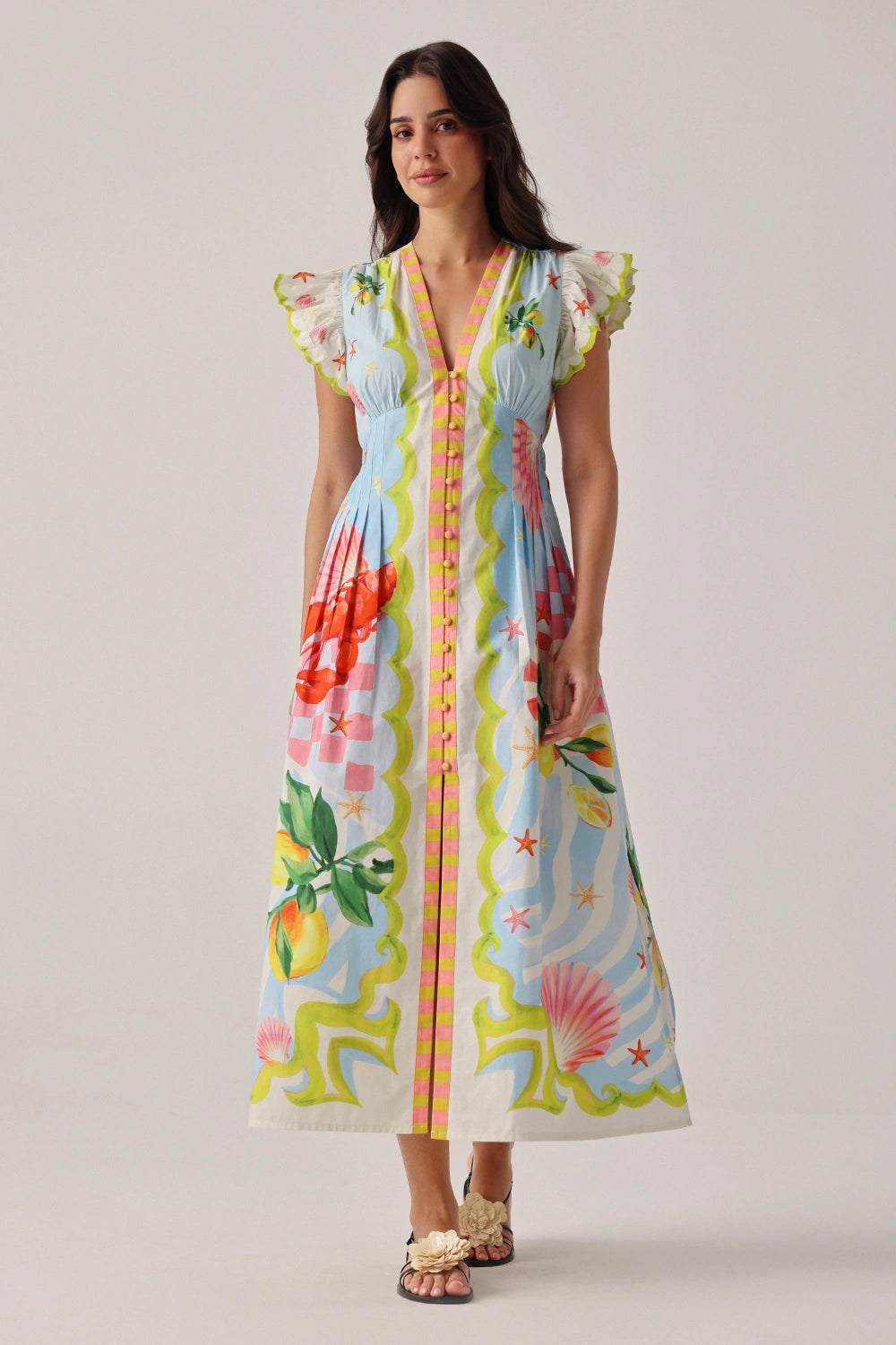 estella maxi dress Summer Zest Isles Estella Maxi Dress L