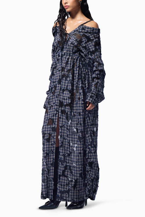 Tattered Shirt Dress