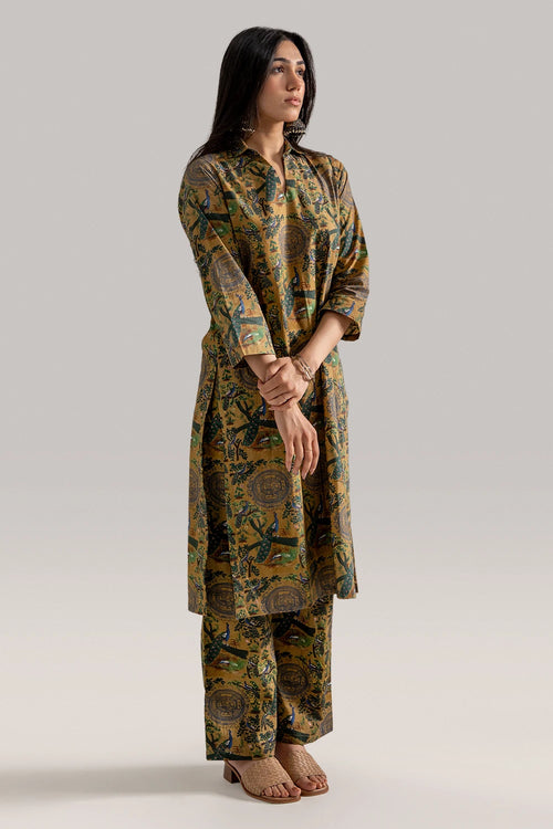 Morbagh Collar Kurta Set