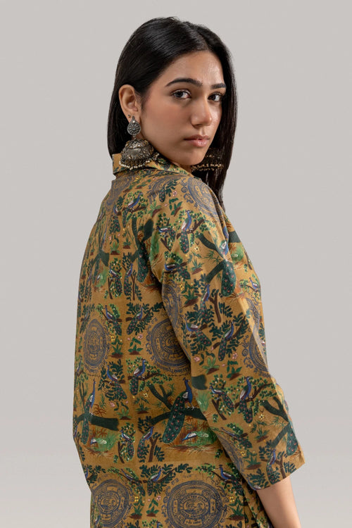 Morbagh Collar Kurta Set