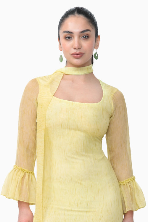 Yellow Earth Gold Dress
