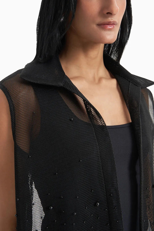 Black Pearl Drift Mesh Vest