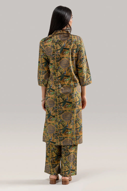 Morbagh Collar Kurta Set