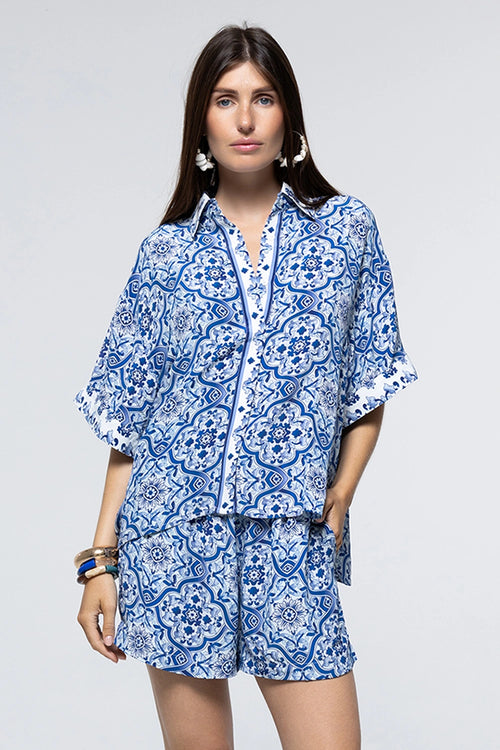 Chemise Zazi Blue Tile