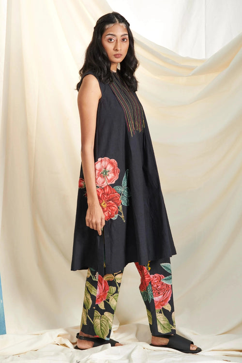 Big Rose Kurti Set