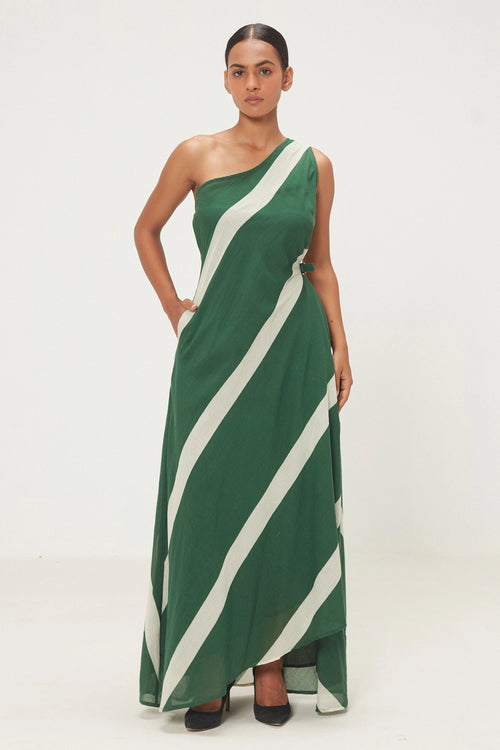 Green White Sorrel Dress