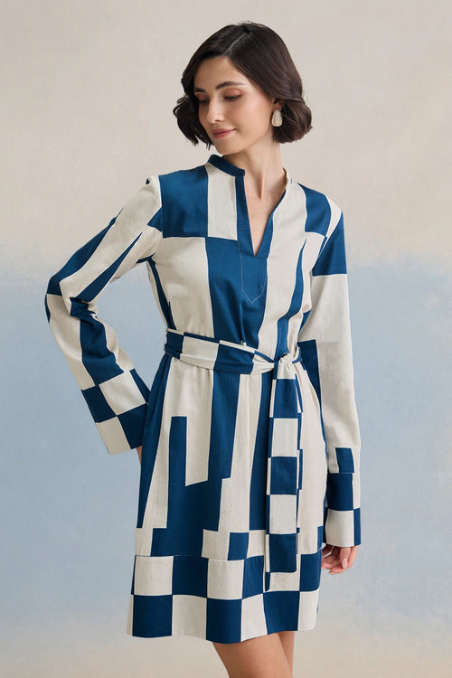 Riviera Navy Short Dress