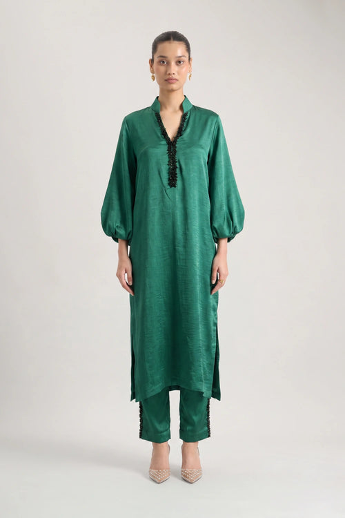 Aurelia Emerald Kurta Set