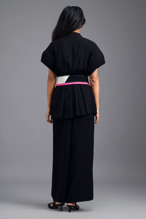 Black Tailored Flared Pants