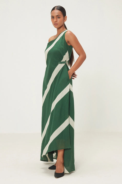 Green White Sorrel Dress