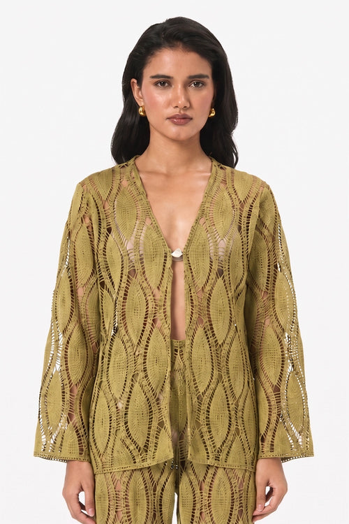 Fern Crochet Full Sleeve Top