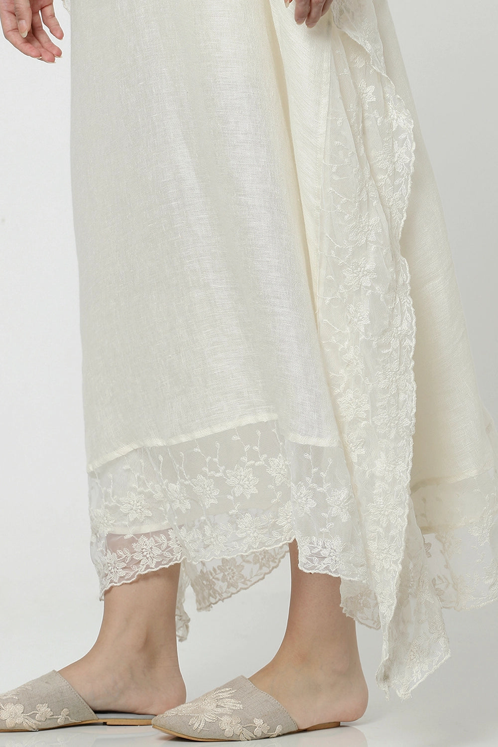 Love Lace Off-White Kaftan