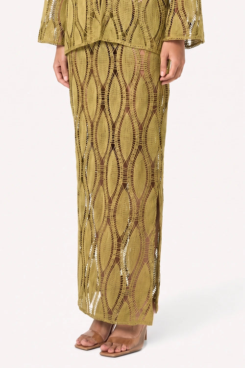 Fern Crochet Maxi Skirt