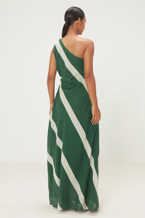 Green White Sorrel Dress