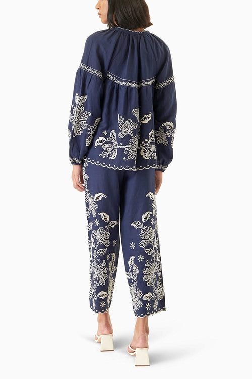 Blue Marlyn Shrug with Pants
