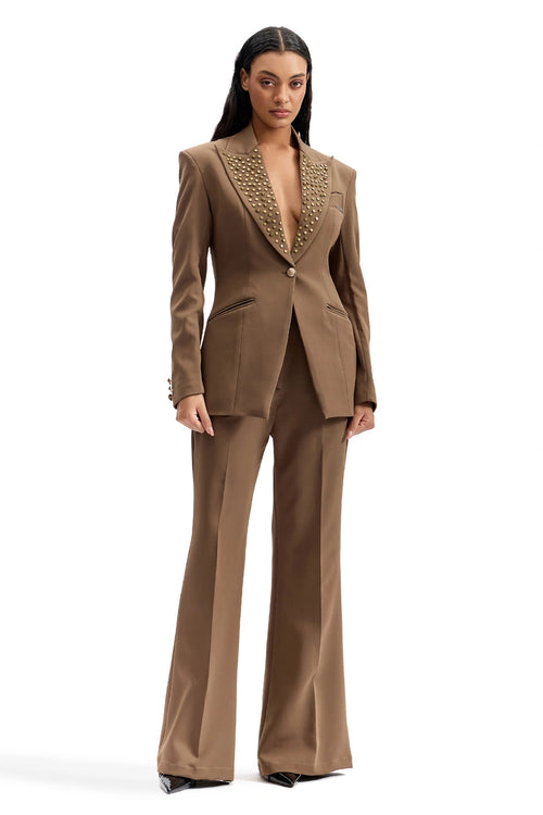 Studded Lapel Power Suit