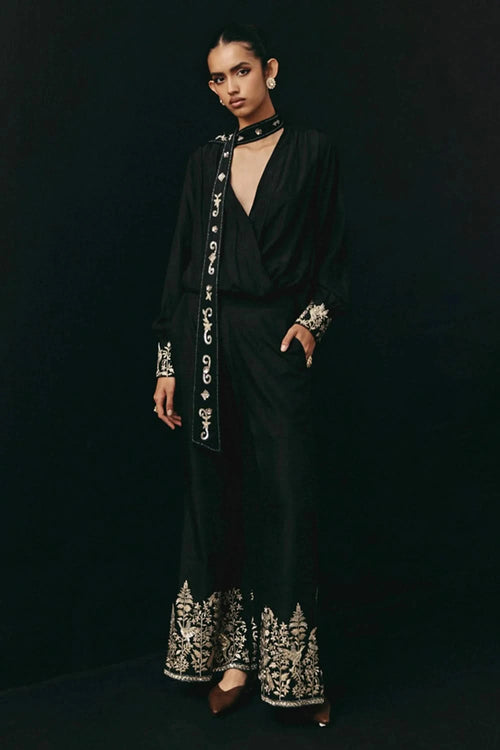 Parsi Gaara Black Palazzos