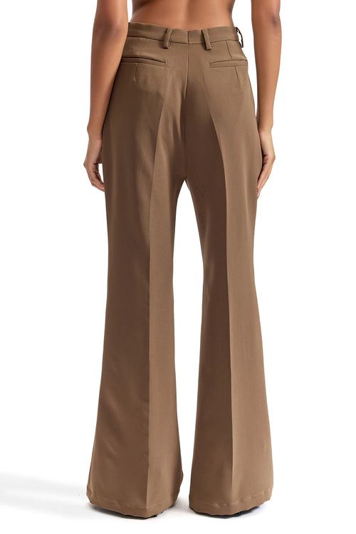 Sand Wide Bottom Trousers