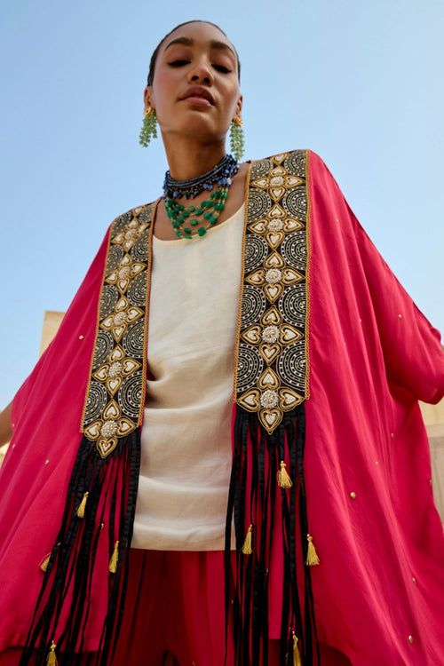 Jantar Mantar Noori Cape Set