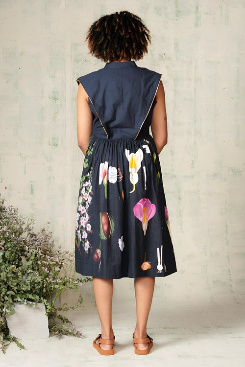 Black Botany Zipper Dress