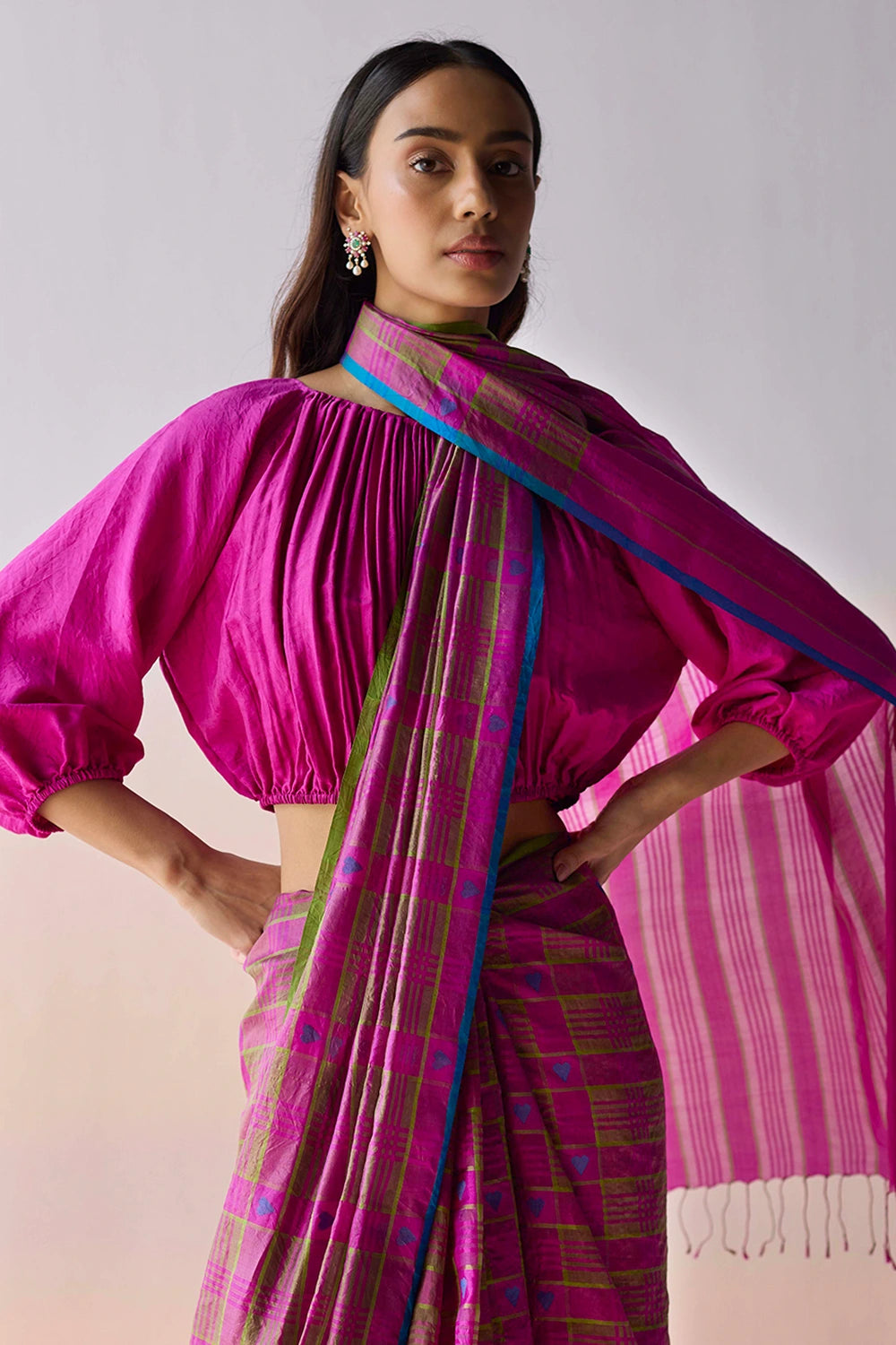 Heartglow Jamdani Saree
