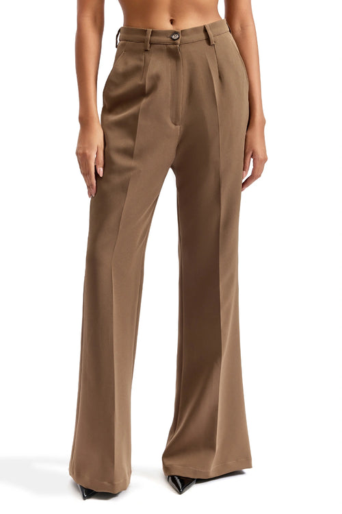 Sand Wide Bottom Trousers