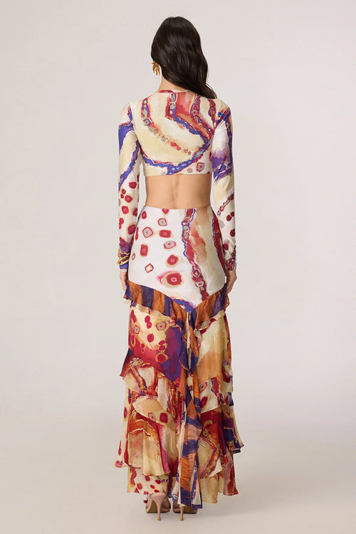 Zavi Blouse With Marieya Skirt