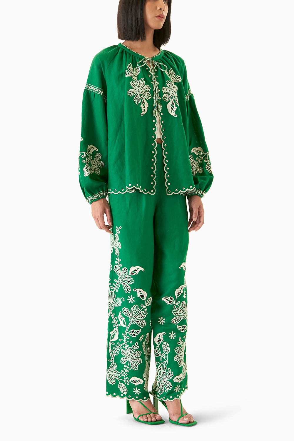 Green Marlyn Summer Jacket with Pants