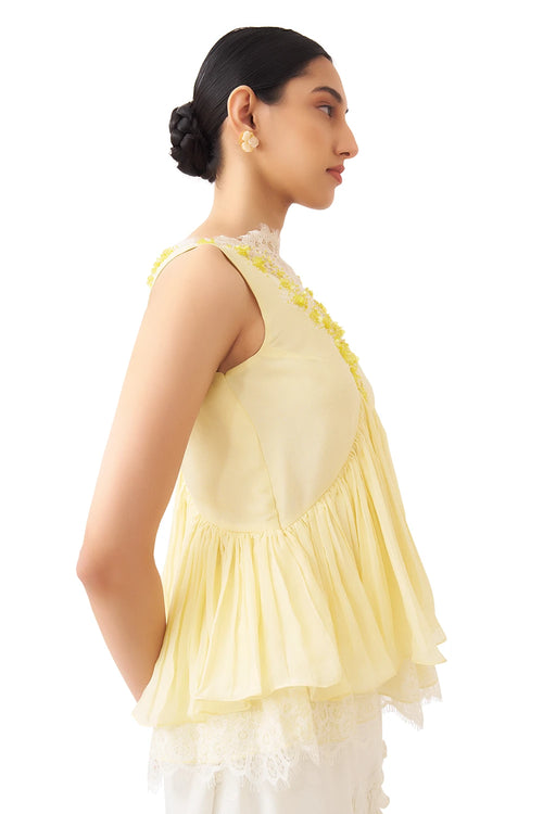 Flow Pastel Yellow Top