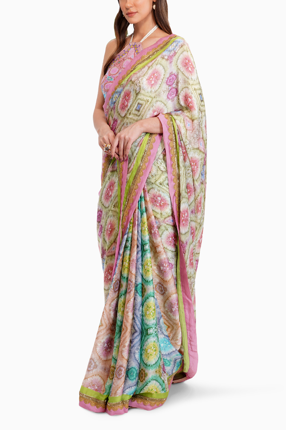 Tie- Dye Printed Saree