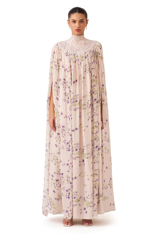 Printed Lavender Nautch Co-ord Set