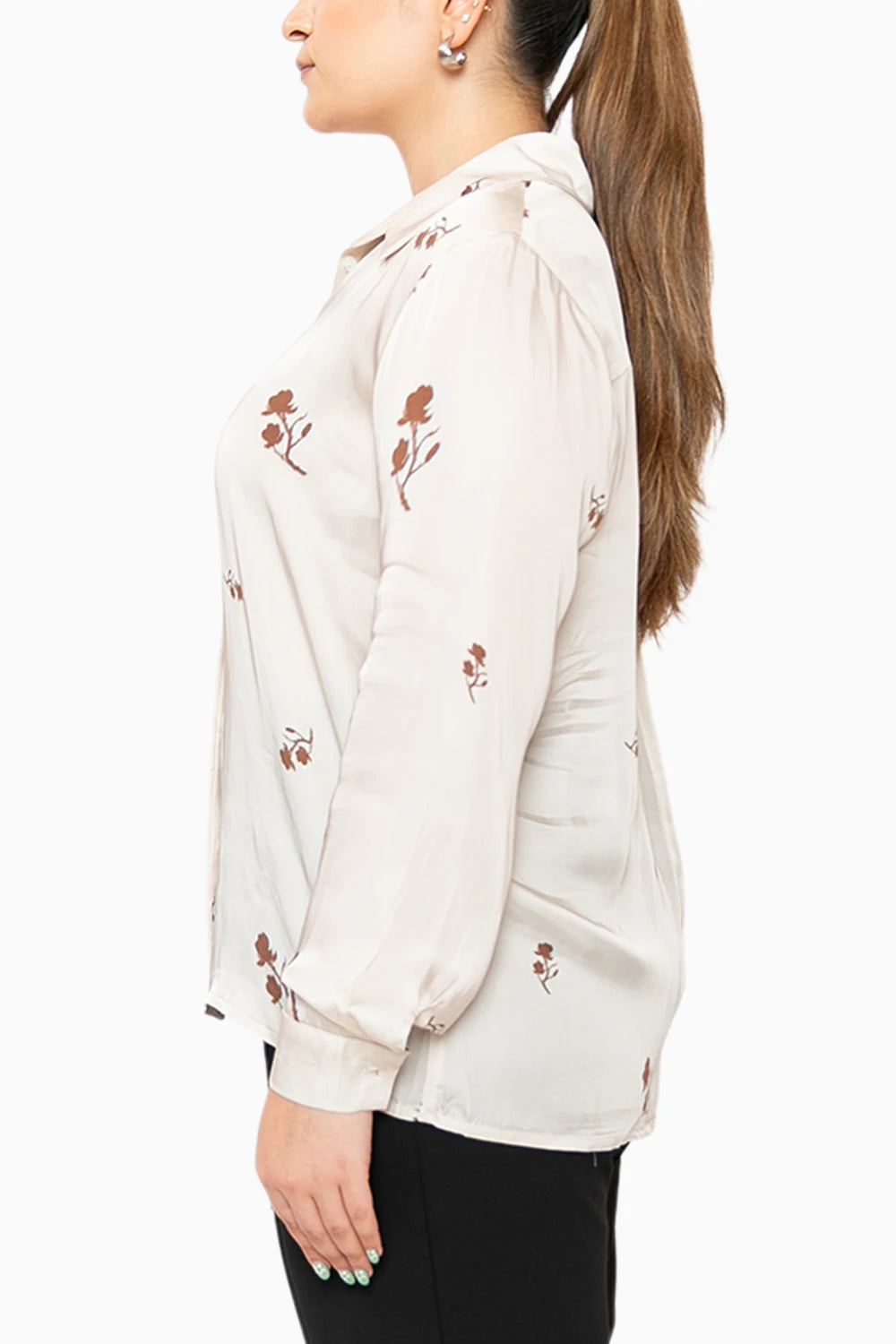 Wilted Petals White Shirt