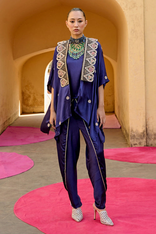 Jantar Mantar Chintz Noori Cape Set