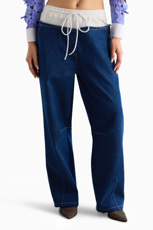Terry & Denim Jeans