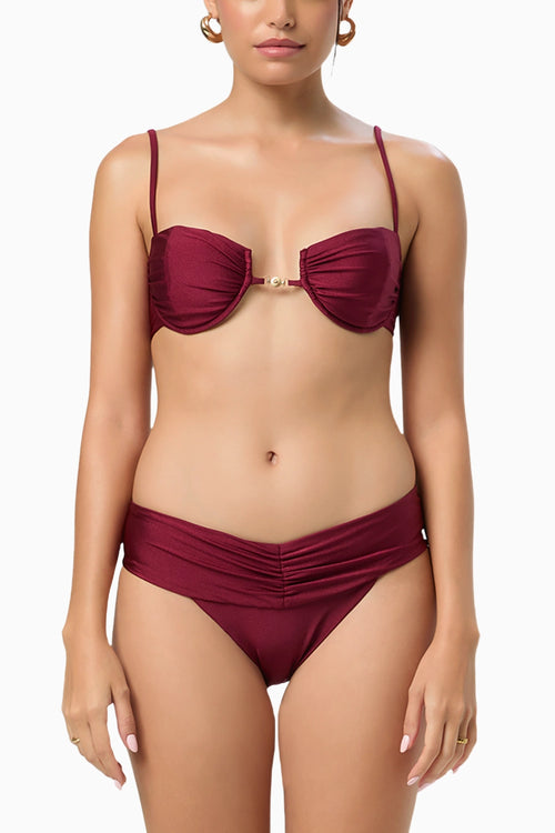 Garnet Riviera Balconette Bikini Top