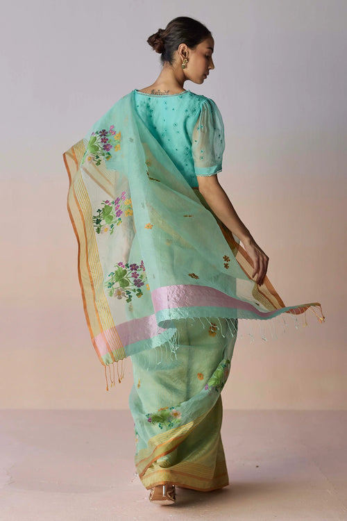 Earthsong Jamdani Saree