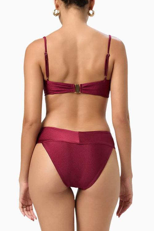 Garnet Riviera Balconette Bikini Top