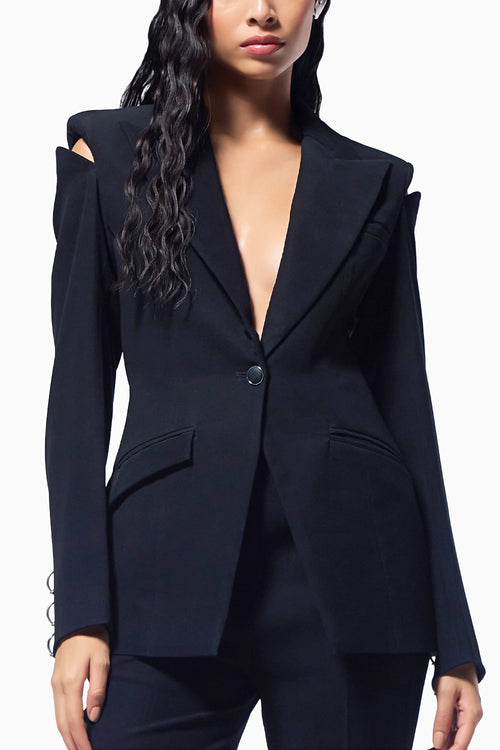Metal Spine Tailored Jacket